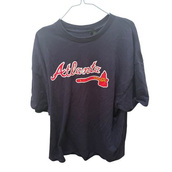Gildan T-Shirt 2XL Hyundai 24 Atlanta Braves MLB Baseball Sports Blue 2024 Shirt - Picture 1 of 2